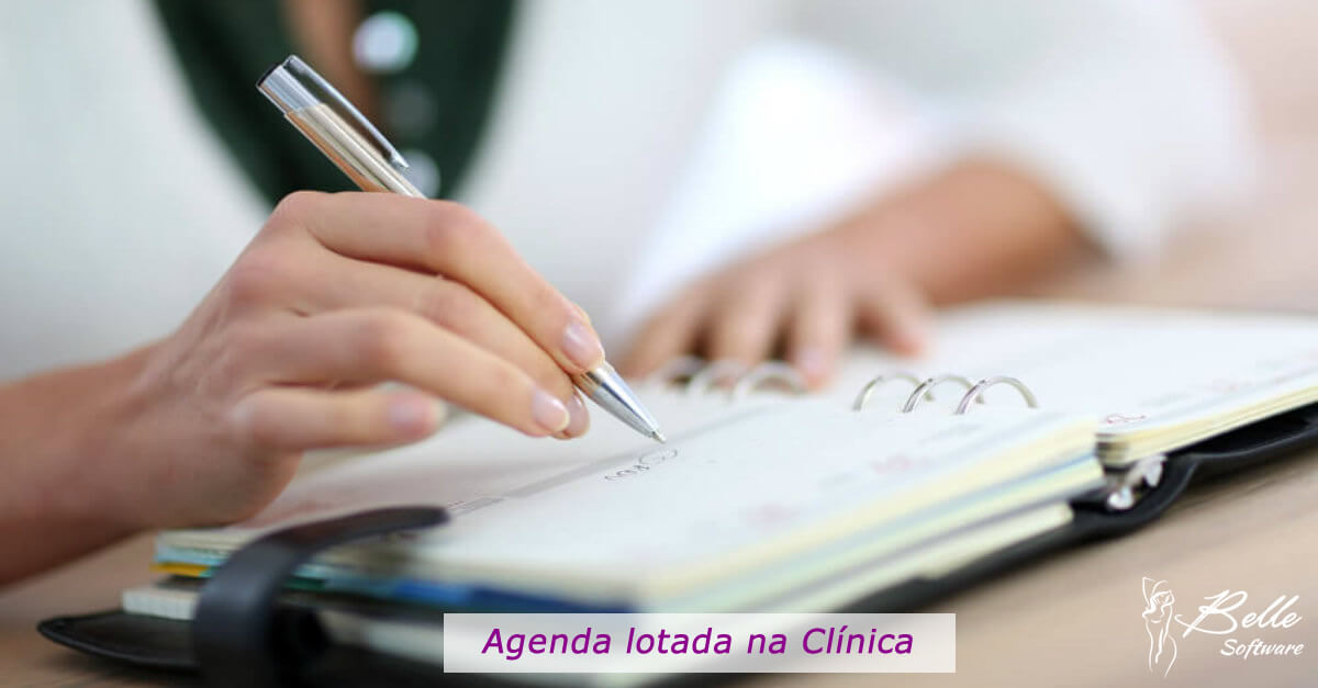 agenda lotada na clinica